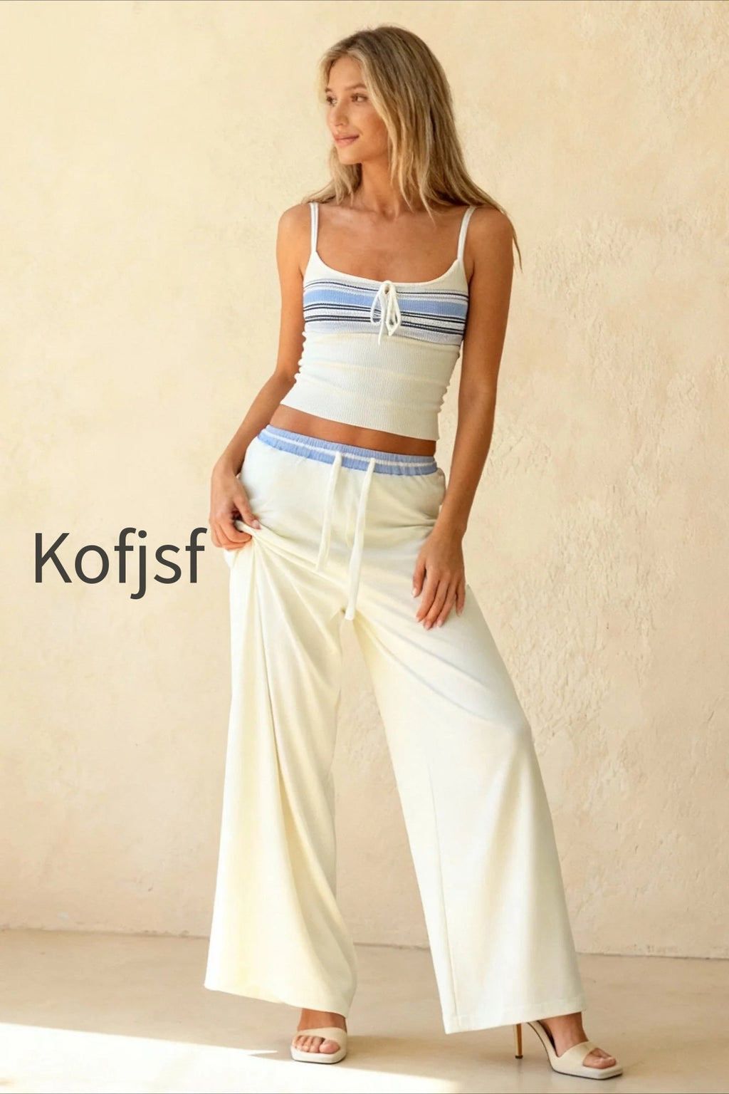 contrast-o-neck-lace-up-two-piece-pants-set-1125-a2