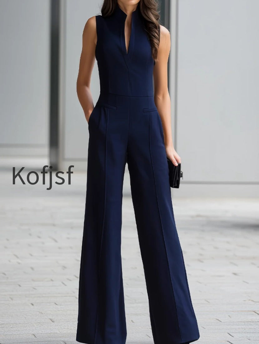 navy-sleeveless-plunge-neck-wide-leg-jumpsuit