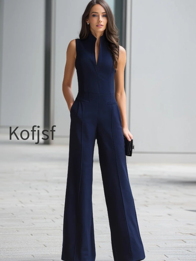 navy-sleeveless-plunge-neck-wide-leg-jumpsuit