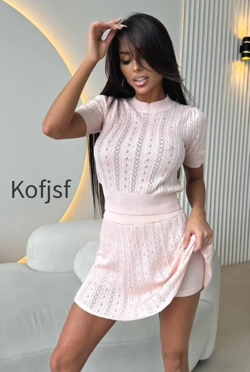 lightweight-knit-solid-crew-neck-cutout-skirt-set