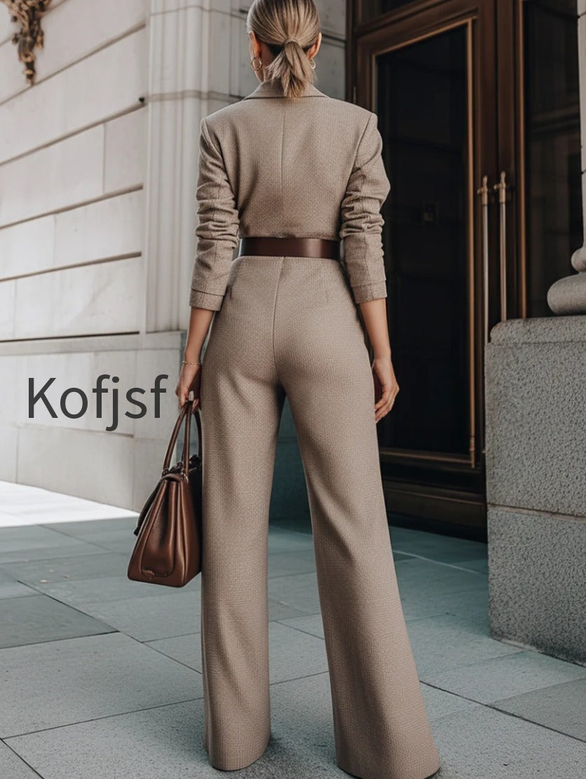 taupe-belted-blazer-jumpsuit-with-wide-leg-silhouette