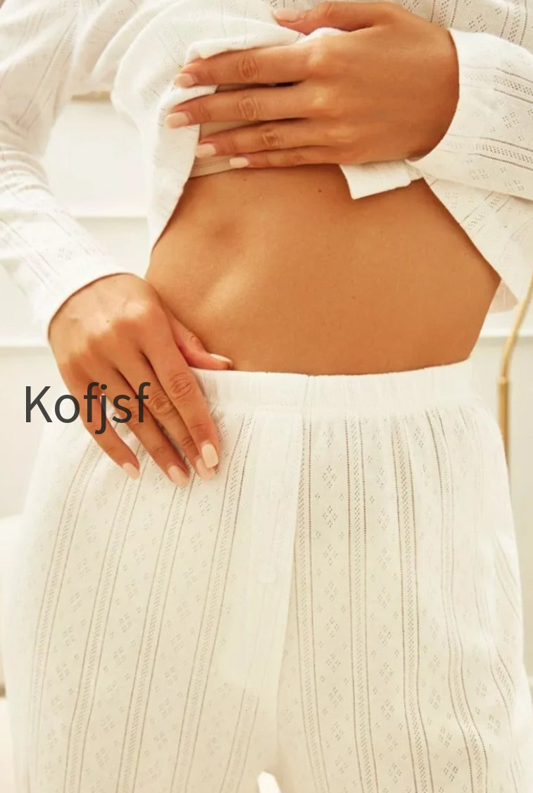 soft-casual-cutout-jacquard-two-piece-set