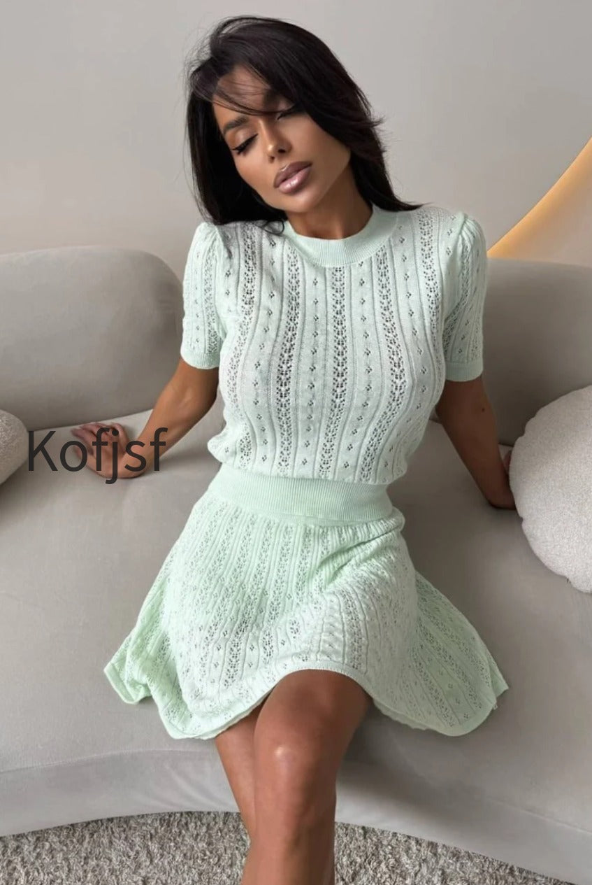 lightweight-knit-solid-crew-neck-cutout-skirt-set