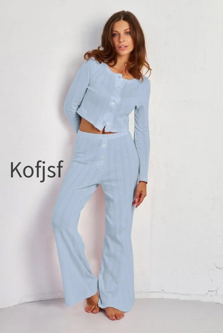 soft-casual-cutout-jacquard-two-piece-set