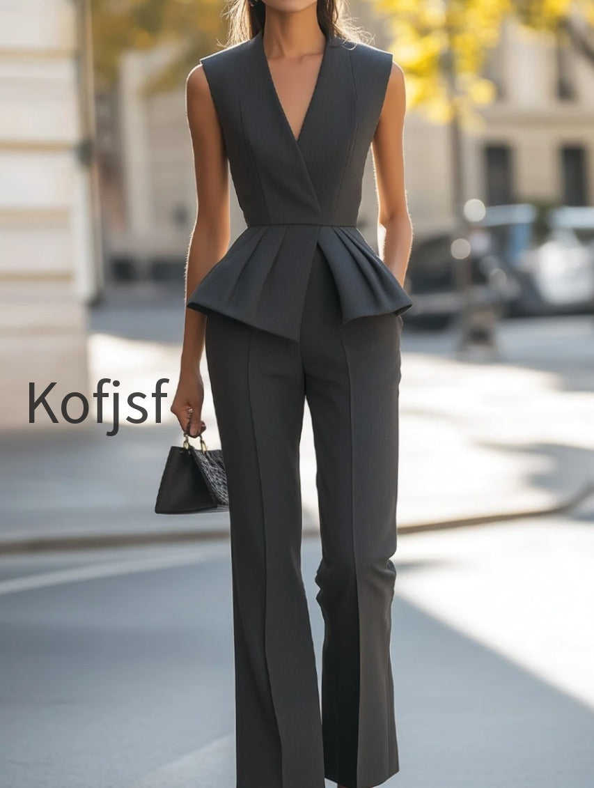 sophisticated-sleeveless-peplum-jumpsuit-in-charcoal-gray