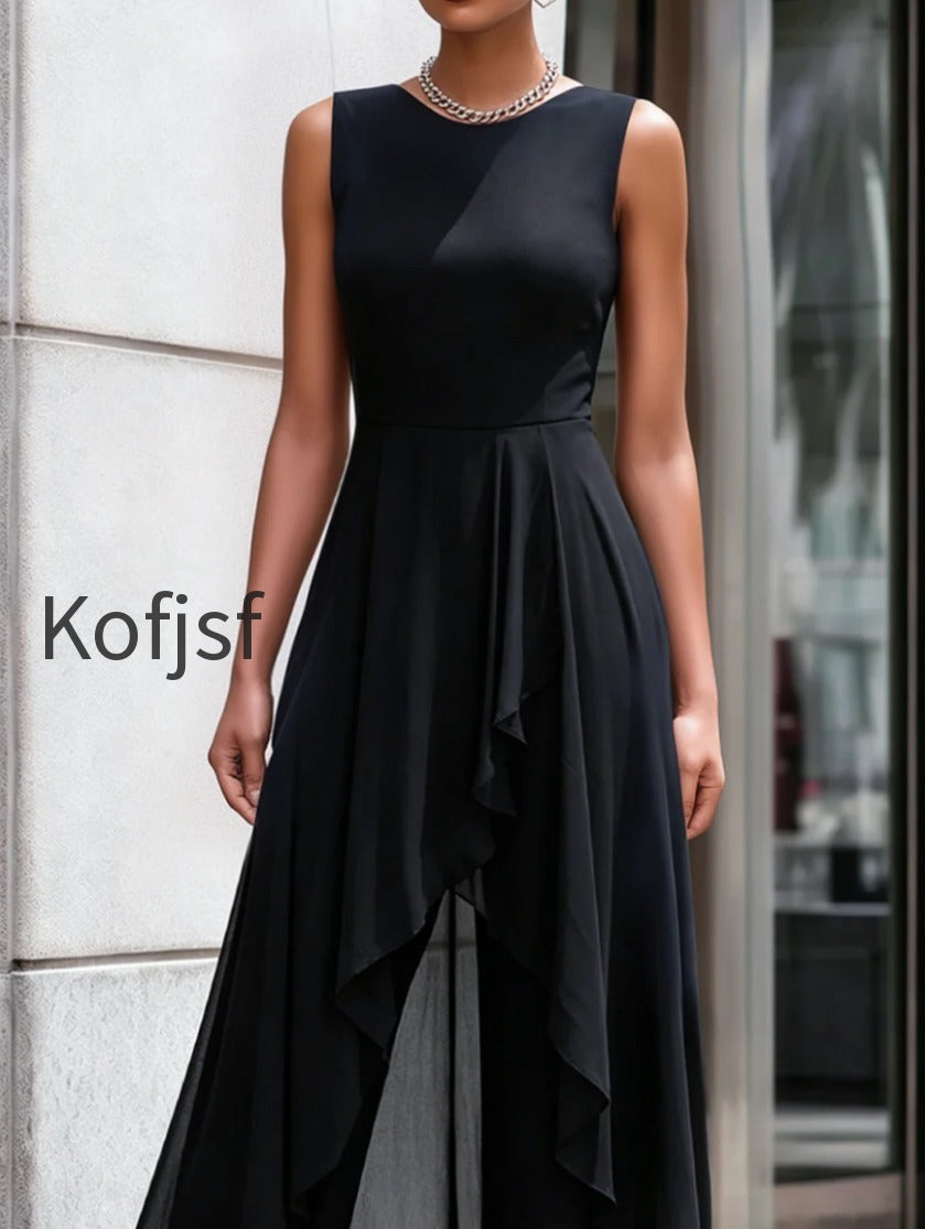 sleeveless-layered-chiffon-overlay-jumpsuit