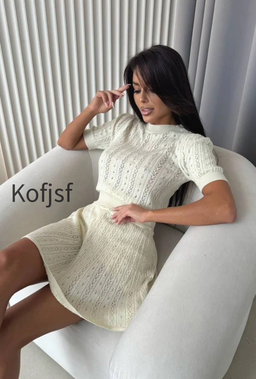 lightweight-knit-solid-crew-neck-cutout-skirt-set